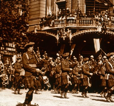 Schottische Soldaten, 14. Juli 1919 von Unbekannt
