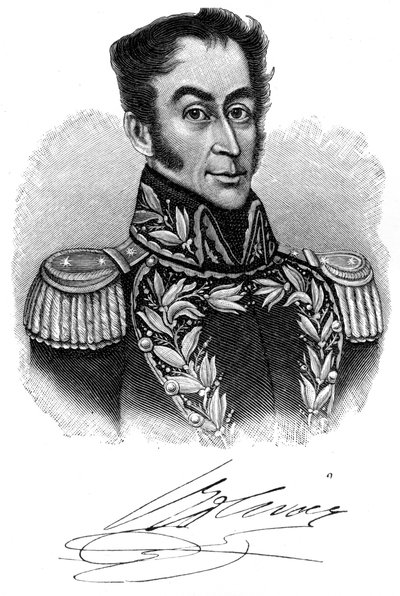 Simon Bolivar, südamerikanischer Revolutionsführer des 19. Jahrhunderts, 1901 von Unbekannt