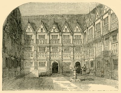 Sir Thomas Greshams Haus in der Bishopsgate Street, ca. 1872 von Unbekannt