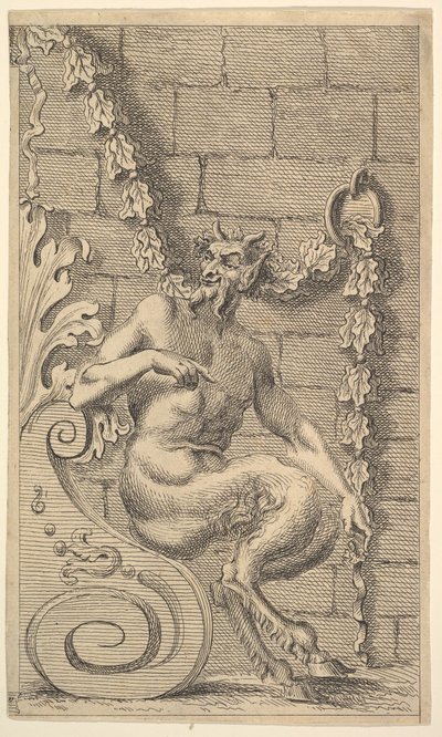 Sitzende Satyrn, nach 1732 von Unbekannt