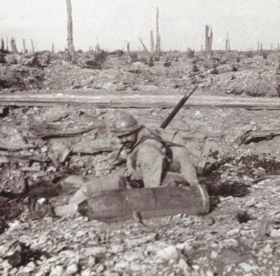 Soldat mit Granate, Bois d