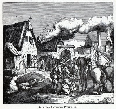 Soldaten verwüsten Pommern von Unbekannt