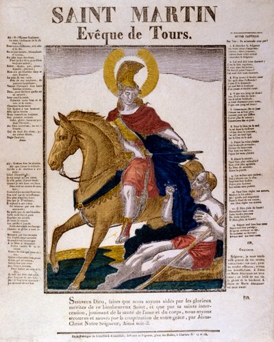 St. Martin von Tours, 4. Jahrhundert, 19. Jahrhundert von Unbekannt