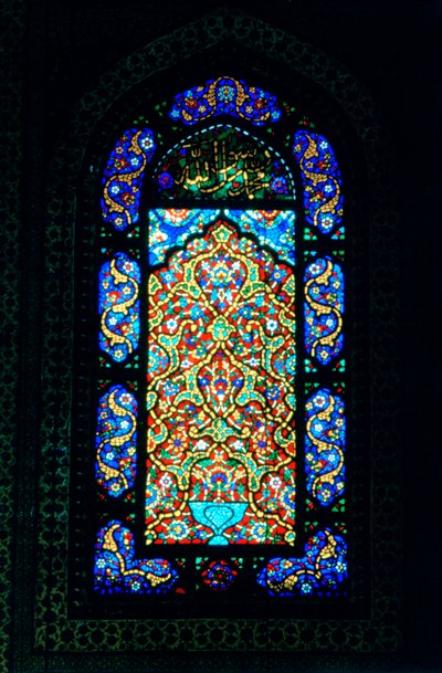 Buntglasfenster, Suleymaniye-Moschee, 1557 von Unbekannt
