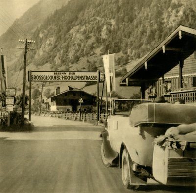 Start der Großglockner Hochalpenstraße, Fusch an der Großglocknerstraße, Österreich, ca. 1935 von Unbekannt