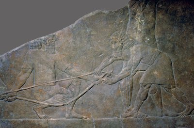 Steintafel aus dem Nordpalast von Assurbanipal, Ninive von Unbekannt