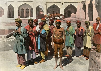 Teheran. Prozession der Derwisch-Märtyrer, 1900 von Unbekannt
