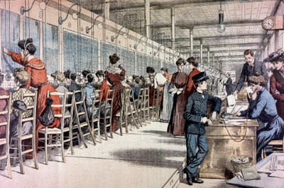 Telefonzentrale, Paris von Unbekannt