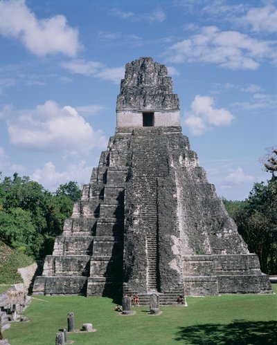 Tempel des Jaguars (Tempel 1) Maya, Späte Klassik ca. 600-900 von Unbekannt