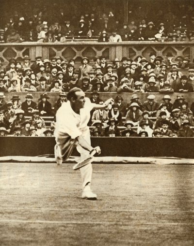 Tennismatch auf dem Centre Court in Wimbledon, ca. 1930er Jahre, 1935 von Unbekannt