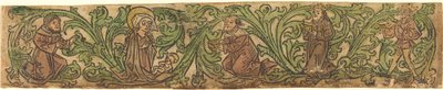Die Anbetung der Könige in einem Rahmen von Unbekannt
