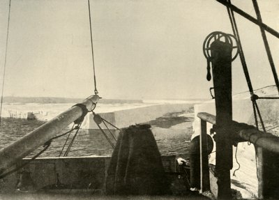 Die Barrierekante bricht vier Meilen südlich von Hut Point ab, um 1908 von Unbekannt