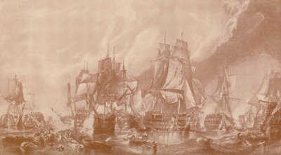 Die Schlacht von Trafalgar, 1805, 1896 von Unbekannt