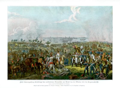 Die Völkerschlacht bei Leipzig, Deutschland, 18. Oktober 1813, 1900 von Unbekannt