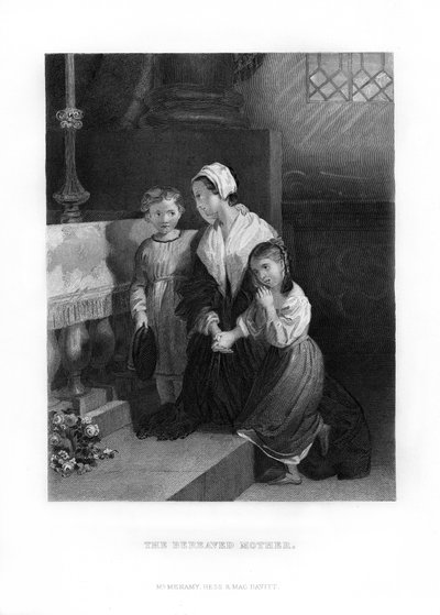 Die trauernde Mutter, 1872 von Unbekannt