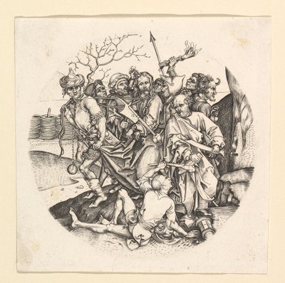 Der Verrat Christi Kopie im Rundel, ca. 1435-1491 von Unbekannt