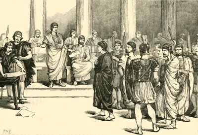 Die Catilinarische Verschwörer vor dem Senat, 1890 von Unbekannt