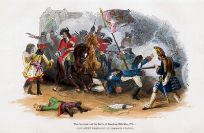 Die Karabiniers in der Schlacht von Ramillies, 23. Mai 1706 von Unbekannt