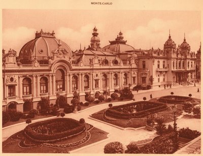 Das Casino, Monte Carlo, 1930 von Unbekannt