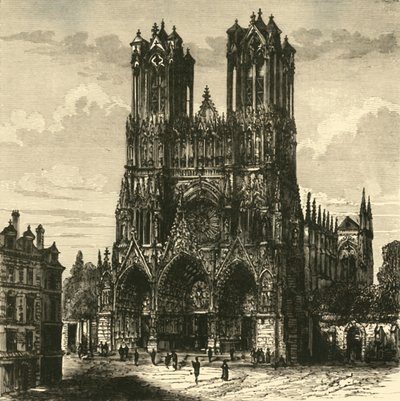 Die Kathedrale von Reims von Unbekannt