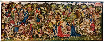Die Chatsworth-Jagdtapeten, zweite der Serie, 1930 von Unbekannt