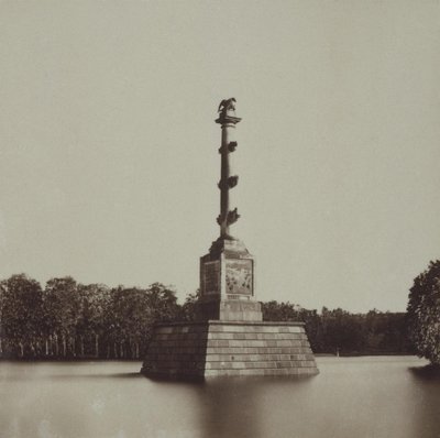 Die Chesme-Säule, zweite Hälfte des 19. Jahrhunderts von Unbekannt