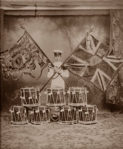 Die Farben der 1. Royal Munster Fusiliers, Rangoon, Burma von Unbekannt