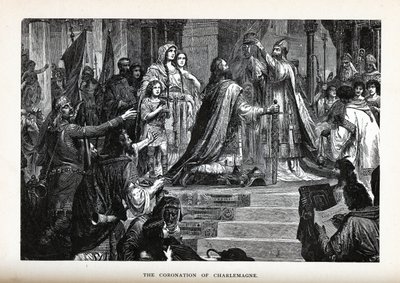 Die Krönung Karls des Großen, 1882 von Unbekannt