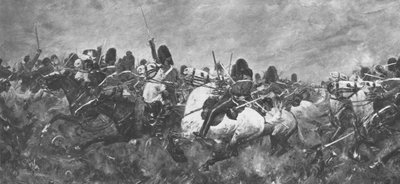 Der Krimkrieg, 1854-56: Die Rallye der Scots Greys...bei Balaklawa, 1901 von Unbekannt