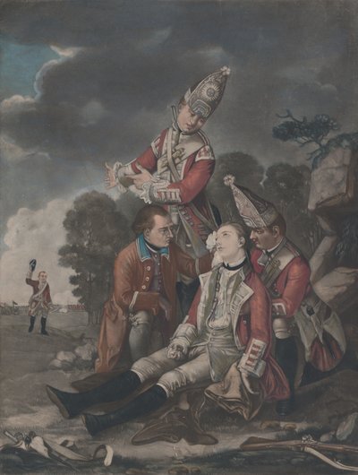 Der Tod von General Wolfe in Quebec, September 1759, 10. Oktober 1779 von Unbekannt