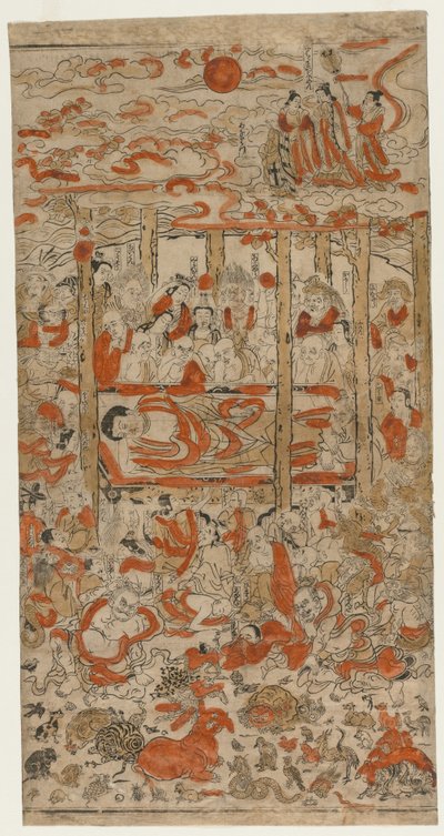 Der Tod des Buddha, um 1710er Jahre von Unbekannt