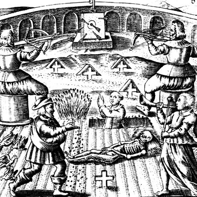 Der achte Schlüssel von Basil Valentine, legendärer deutscher Mönch des 15. Jahrhunderts, 1651 von Unbekannt