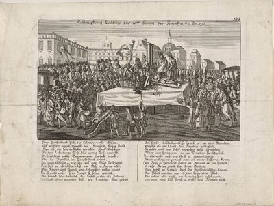 Die Hinrichtung von Ludwig XVI. am 21. Januar 1793, 1793 von Unbekannt