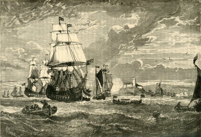 Die erste Flotte der Ostindien-Kompanie verlässt Woolwich, 1601, 1890 von Unbekannt