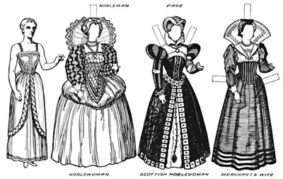 Die Galerie der britischen Kostüme: Kleid aus dem späten sechzehnten Jahrhundert, ca. 1934 von Unbekannt