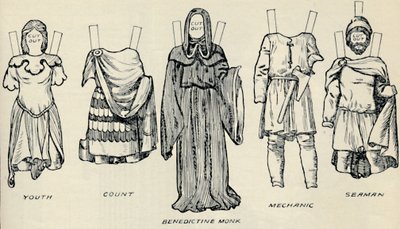 Die Galerie der britischen Kostüme: Die Kleidung der Menschen in normannischer Zeit, ca. 1934 von Unbekannt