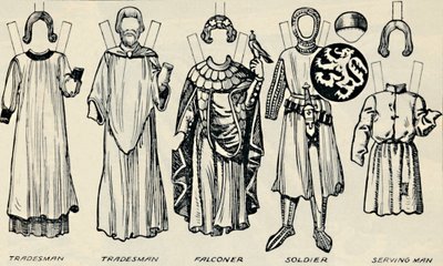Die Galerie der britischen Kostüme: Was Männer und Frauen in der Zeit von Heinrich III. trugen, um 1934 von Unbekannt
