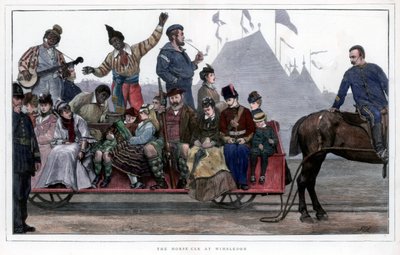 Die Pferdebahn in Wimbledon, 1872 von Unbekannt