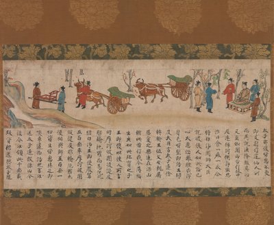 Das illustrierte Sutra von vergangenem und gegenwärtigem Karma Kako genzai inga kyo emaki, spätes 13. Jahrhundert von Unbekannt