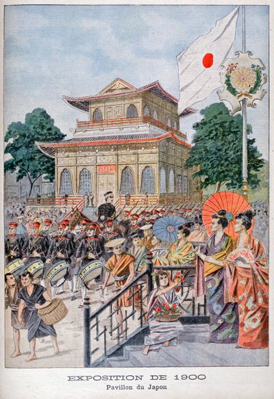 Der japanische Pavillon auf der Weltausstellung 1900, Paris, 1900 von Unbekannt