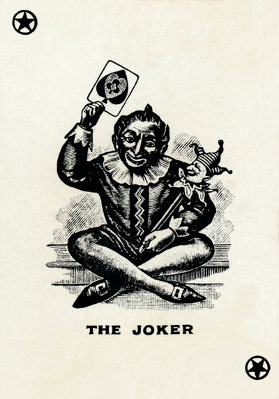 Der Joker aus einem Kartenspiel von Goodall & Son Ltd., ca. 1940 von Unbekannt