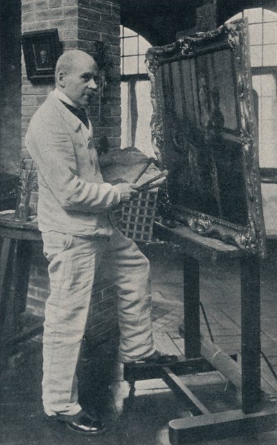 Der verstorbene Gaston La Touche in seinem Atelier, ca. 1913 von Unbekannt