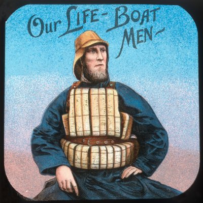 Die Rettungsbootmänner, um 1900 von Unbekannt