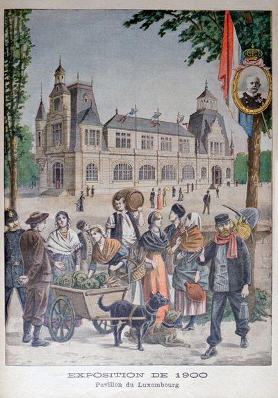 Der Luxemburger Pavillon auf der Weltausstellung 1900, Paris, 1900 von Unbekannt