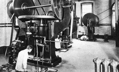 Die Medaillenpresse, die Königliche Münze, Tower Hill, London, frühes 20. Jahrhundert von Unbekannt