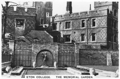 Der Gedenkgarten Eton College, 1936 von Unbekannt