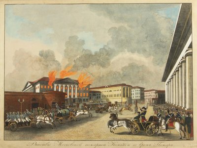 Die Moskauer Feuerwehrleute, 1810 von Unbekannt