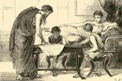 Die Mutter der Gracchi, 1890 von Unbekannt