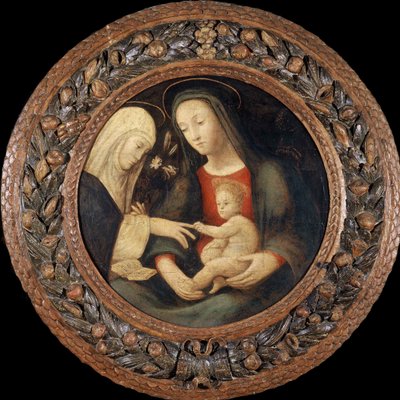 Die mystische Hochzeit der Heiligen Katharina, erste Hälfte des 16. Jahrhunderts von Unbekannt