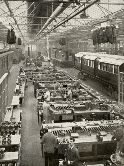 Überholung des U-Bahn-Rollmaterials der London Passenger Transport, 1935-36 von Unbekannt